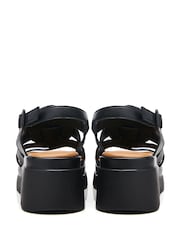 Moda in Pelle SH Strake T-Strap Fisherman Sandals on Medium  Wedges - Image 3 of 4