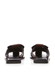 Moda in Pelle SH Akari Flat, Square Toe Woven Vamp Slides - Image 3 of 4