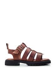 Moda in Pelle SH Inshore T-Bar Fisherman on Cleated Sole Unit Sandals - Image 1 of 4