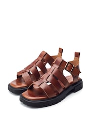 Moda in Pelle SH Inshore T-Bar Fisherman on Cleated Sole Unit Sandals - Image 2 of 4