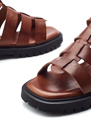 Moda in Pelle SH Inshore T-Bar Fisherman on Cleated Sole Unit Sandals - Image 4 of 4