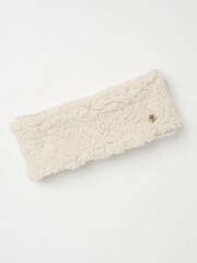 FatFace Ivory Borg Headband - Image 1 of 2