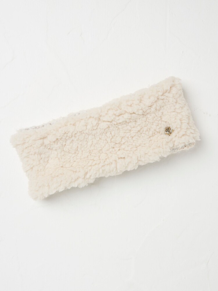 FatFace Ivory Borg Headband - Image 1 of 2