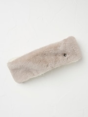 FatFace Natural Faux Fur Headband - Image 1 of 2