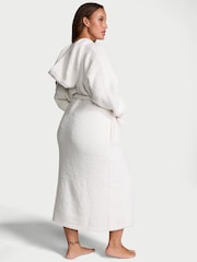 Victoria's Secret Coconut White Chenille Hooded Long Dressing Gown - Image 2 of 3