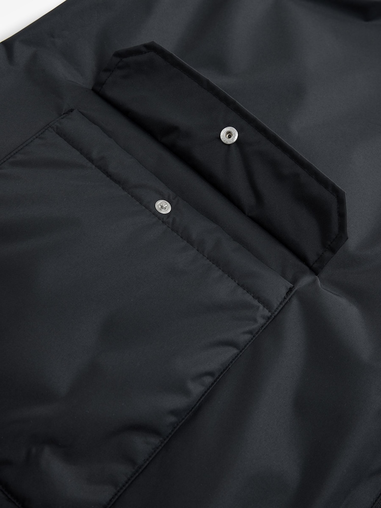Black Active Swim Changing Robe Coat Jacket - Image 10 of 11
