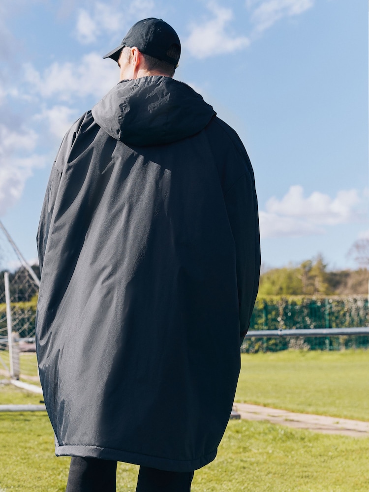 Black Active Swim Changing Robe Coat Jacket - Image 2 of 11