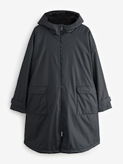 Black Active Swim Changing Robe Coat Jacket - Image 7 of 11
