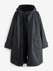 Black Active Swim Changing Robe Coat Jacket - Image 8 of 11