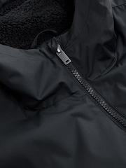 Black Active Swim Changing Robe Coat Jacket - Image 9 of 11