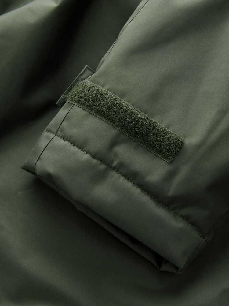 Khaki Green Active Swim Changing Robe Coat Jacket - Image 11 of 11