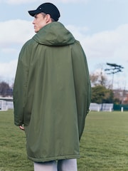 Khaki Green Active Swim Changing Robe Coat Jacket - Image 2 of 11