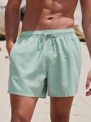 Sage Green Essential Swim Shorts - Image 1 of 7