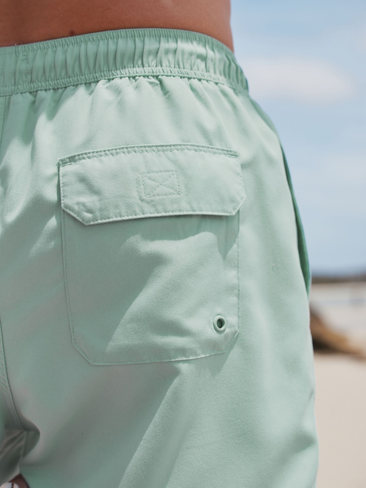 Sage Green Essential Swim Shorts - Image 5 of 7