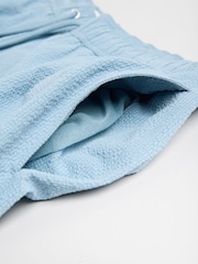 Blue Seersucker Swim Shorts - Image 10 of 11