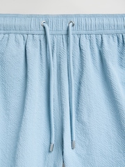 Blue Seersucker Swim Shorts - Image 8 of 11
