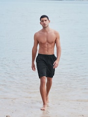Black Utility Swim Shorts - Image 2 of 14