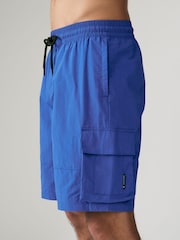 Cobalt Blue Utility Swim Shorts - Image 7 of 17