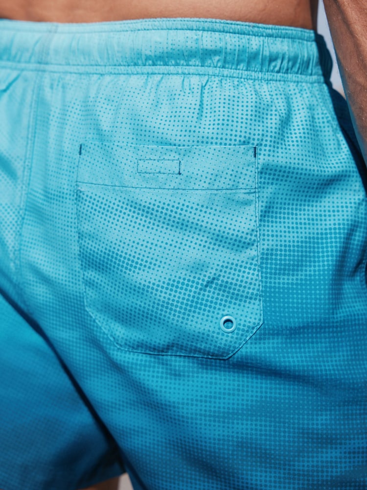 Ombre Blue Printed Swim Shorts - Image 6 of 11
