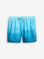 Ombre Blue Printed Swim Shorts - Image 7 of 11