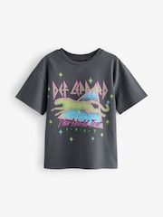 Noir - T-shirt Def Leppard imprimé 100% coton Band License (3-16ans) - Image 4 de 7