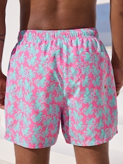 Pink Octopus Conversational Printed Swim Shorts - Image 3 of 10