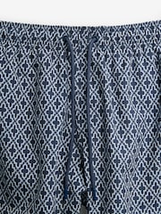 Navy Geometric Tile Printed Swim Shorts - Image 7 of 10