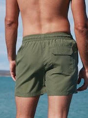 Black/Khaki Green Essential Swim Shorts 2 Pack - Image 7 of 21