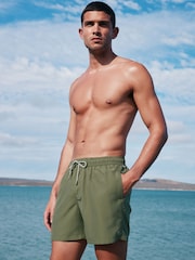 Black/Khaki Green Essential Swim Shorts 2 Pack - Image 9 of 21