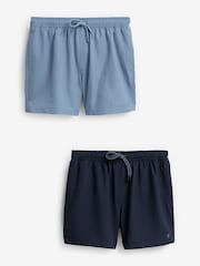 Slate Blue/Navy Blue Essential Swim Shorts 2 Pack - Image 1 of 20