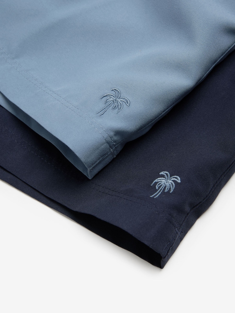 Slate Blue/Navy Blue - Essential Swim Shorts 2 Pack - Image 18 of 20
