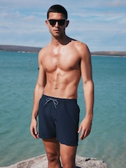 Slate Blue/Navy Blue Essential Swim Shorts 2 Pack - Image 5 of 20