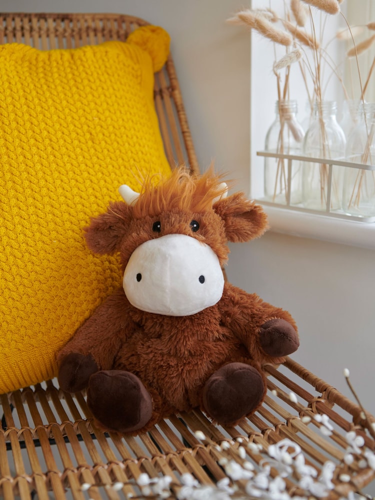 Warmies Fully heatable Highland Cow Plush Toy - Image 2 of 3