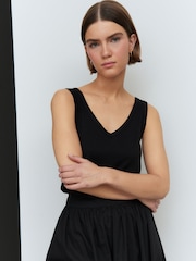 Black Modal Slouch Vest - Image 2 of 7