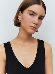 Black Modal Slouch Vest - Image 4 of 7