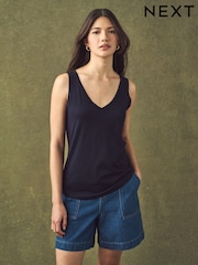 Navy Modal Slouch Vest - Image 9 of 11