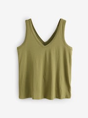 Olive Green Modal Slouch Vest - Image 6 of 8