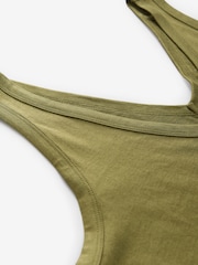 Olive Green Modal Slouch Vest - Image 7 of 8