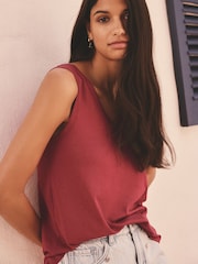 Raspberry Pink Modal Slouch Vest - Image 1 of 7
