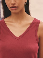 Raspberry Pink Modal Slouch Vest - Image 4 of 7