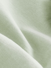 Sage Green V-Neck Cap Sleeve T-Shirt - Image 6 of 7
