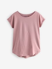 Violet mauve - Haut t-shirt à manches cap - Image 6 de 8