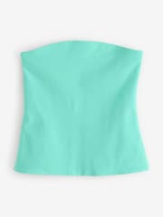 Aqua Cotton Rich Bandeau Boobtube Top - Image 5 of 7