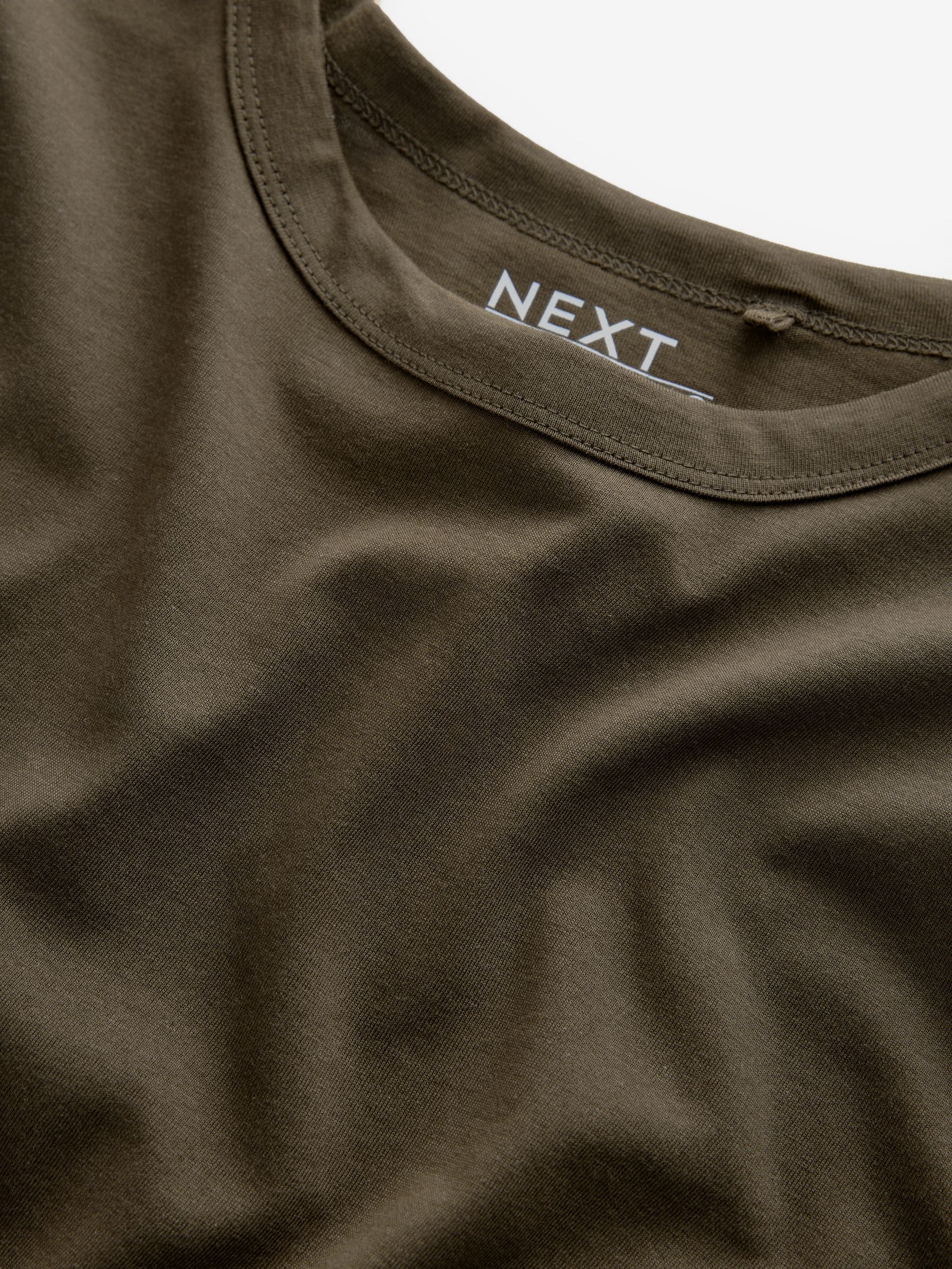 Next：日本 オリーブ グリーン - 長袖クルーネックTシャツ from Next Japan