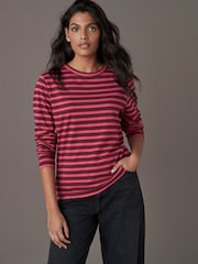 Rojo burdeos - 100% Cotton Long Sleeve T-Shirt - Imagen 3 de 8