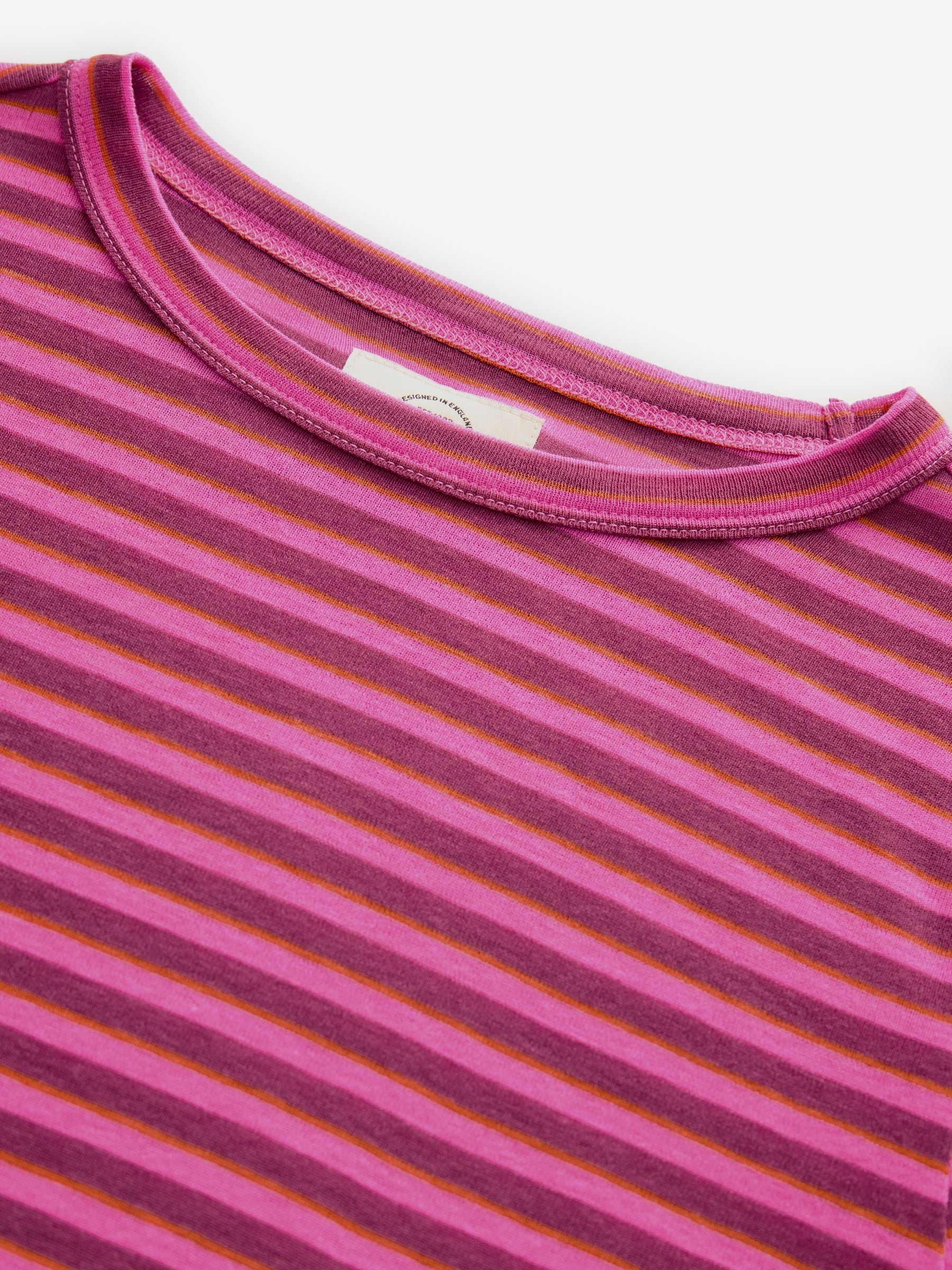 Buy Burgundy Red Stripe 100% Cotton T-Shirt from Next Hong Kong