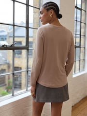 Neutral 100% Cotton Long Sleeve T-Shirt - Image 3 of 7
