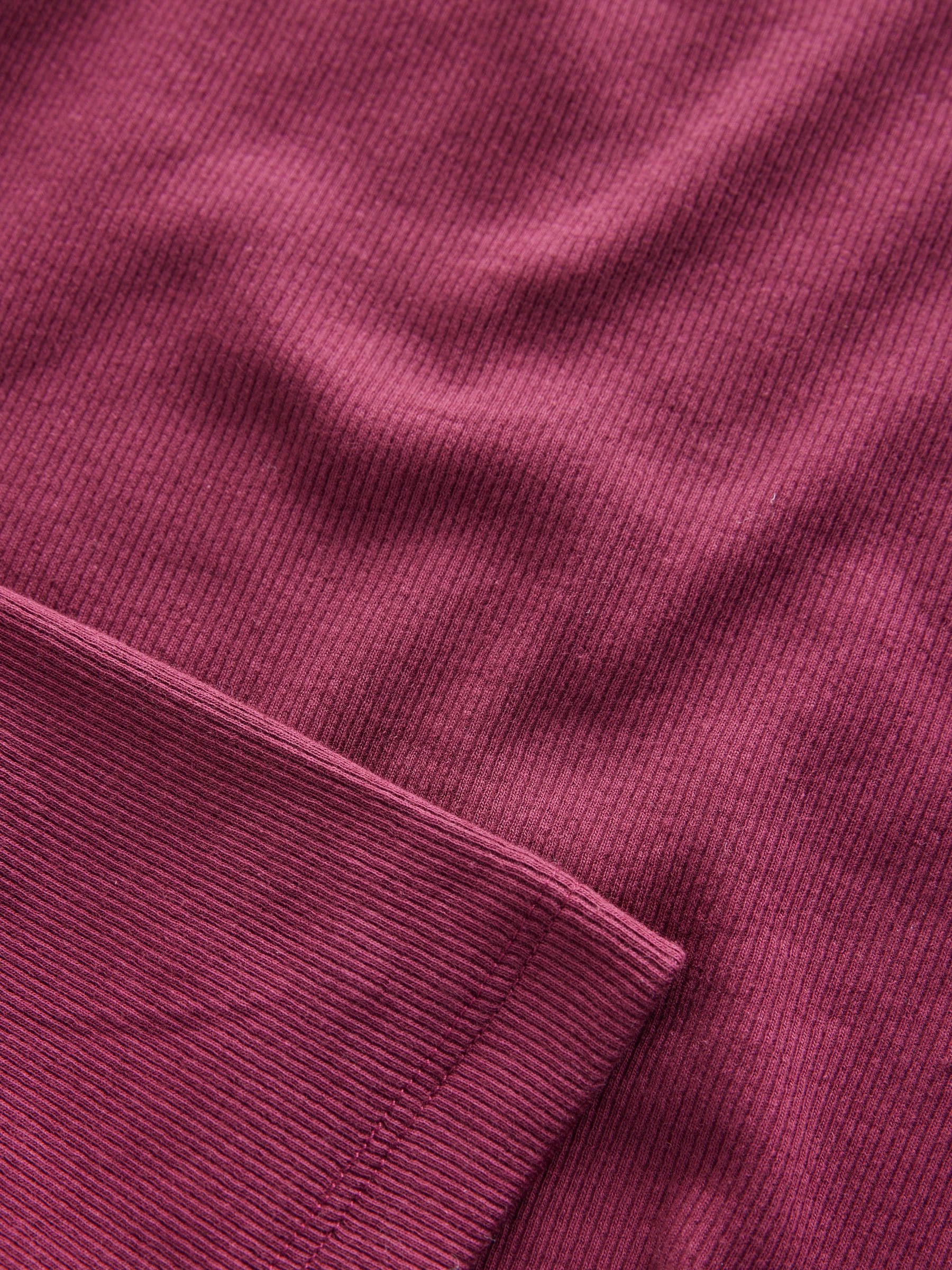 Buy Wine Red Long Sleeve Ribbed T-Shirt from Next USA