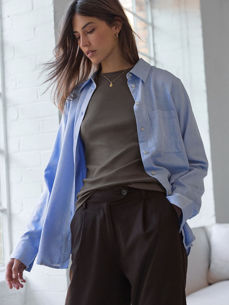 Shale Long Sleeve Ribbed T-Shirt - Image 4 of 8