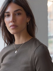 Shale Long Sleeve Ribbed T-Shirt - Image 5 of 8